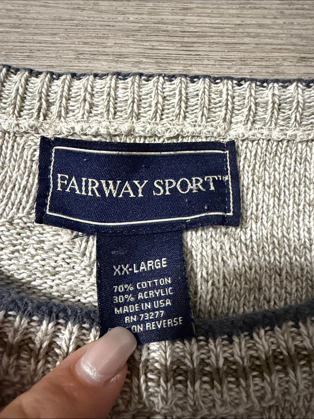 Men's Fairway sport embroidered golf sweater 🏌️